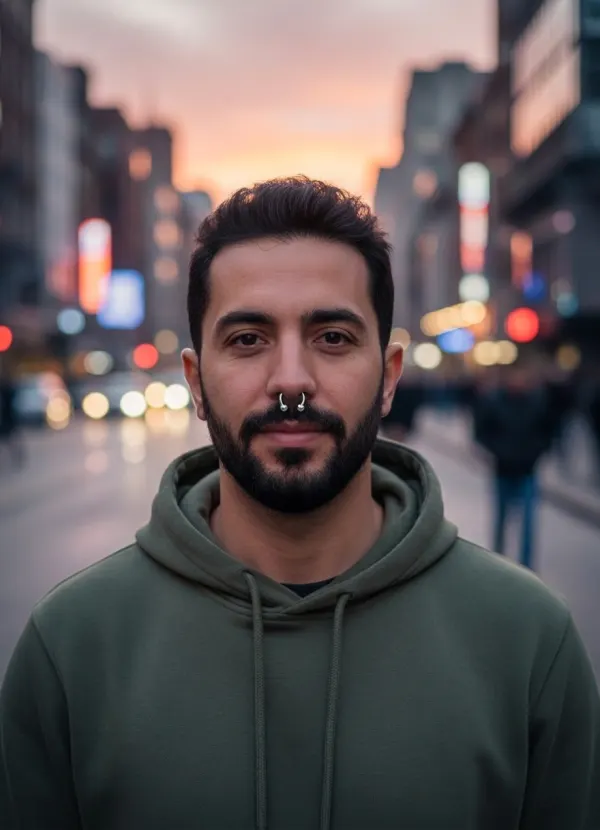 Piercing filter result with a septum ring, beard and features unchanged